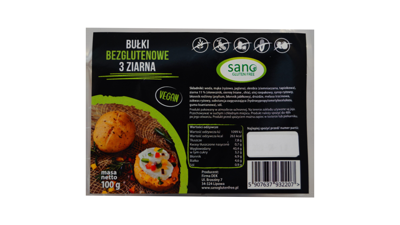 Bandelės su sėklomis SANO, 100g