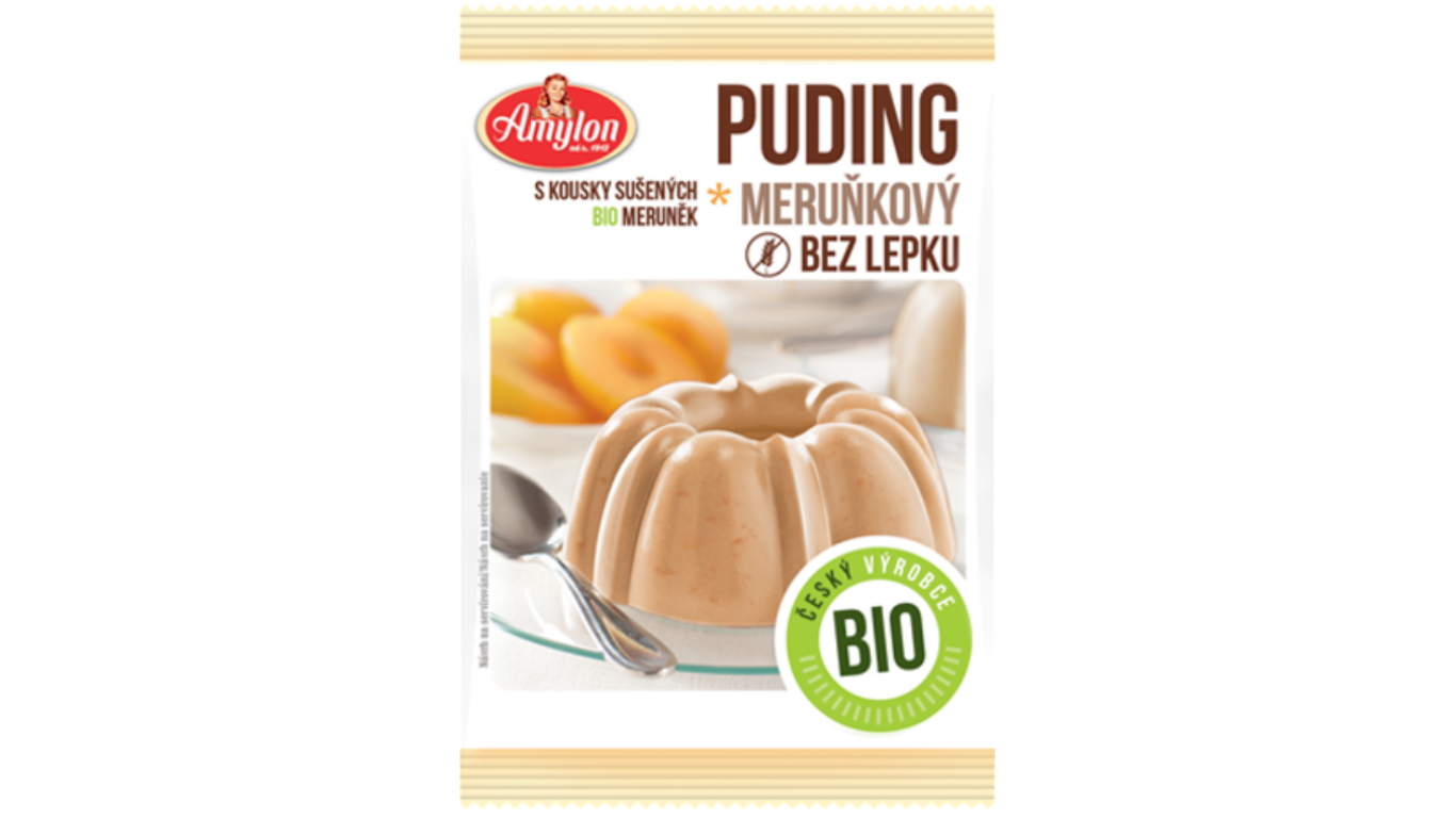 Ekologiškas abrikosų pudingas AMYLON, 40g