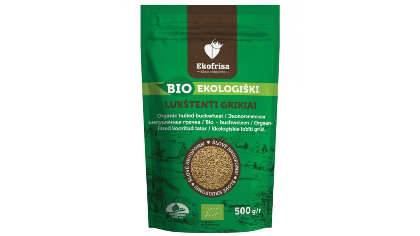 Ekologiški lukštenti grikiai EKOFRISA, 500g