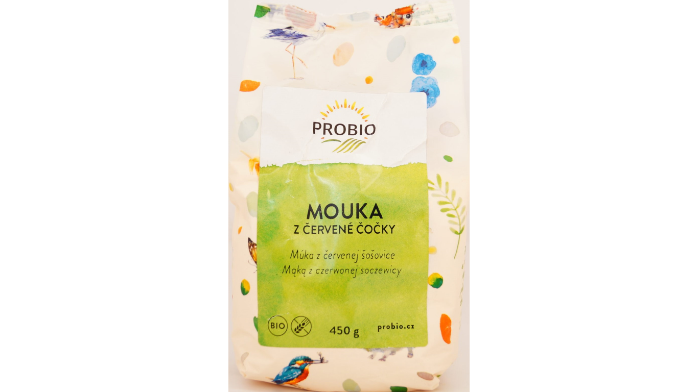 Ekologiški raudonųjų lęšių miltai PROBIO, 450g