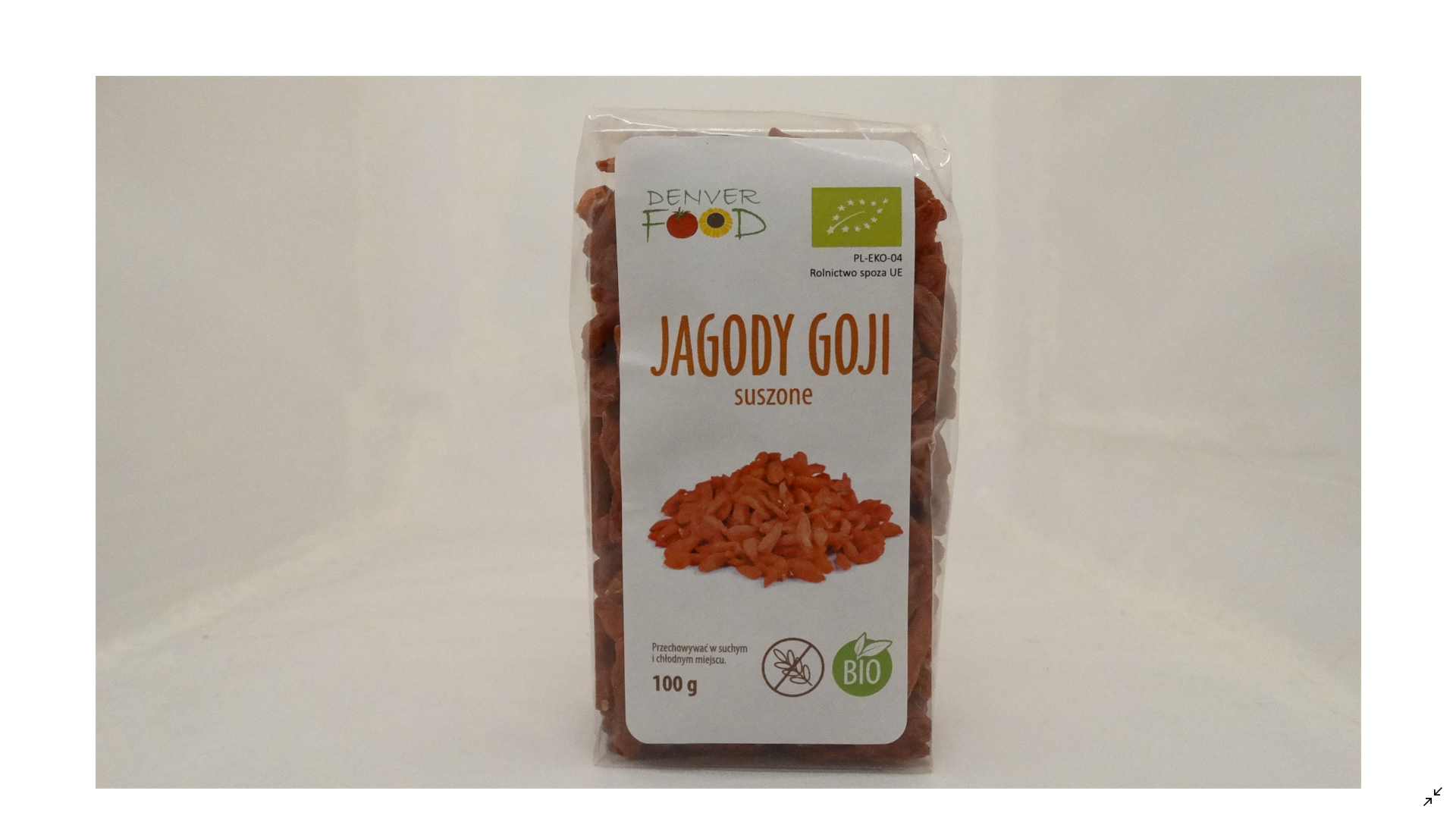 Ekologiškos džiovintos goji uogos DENVER FOOD, 100g