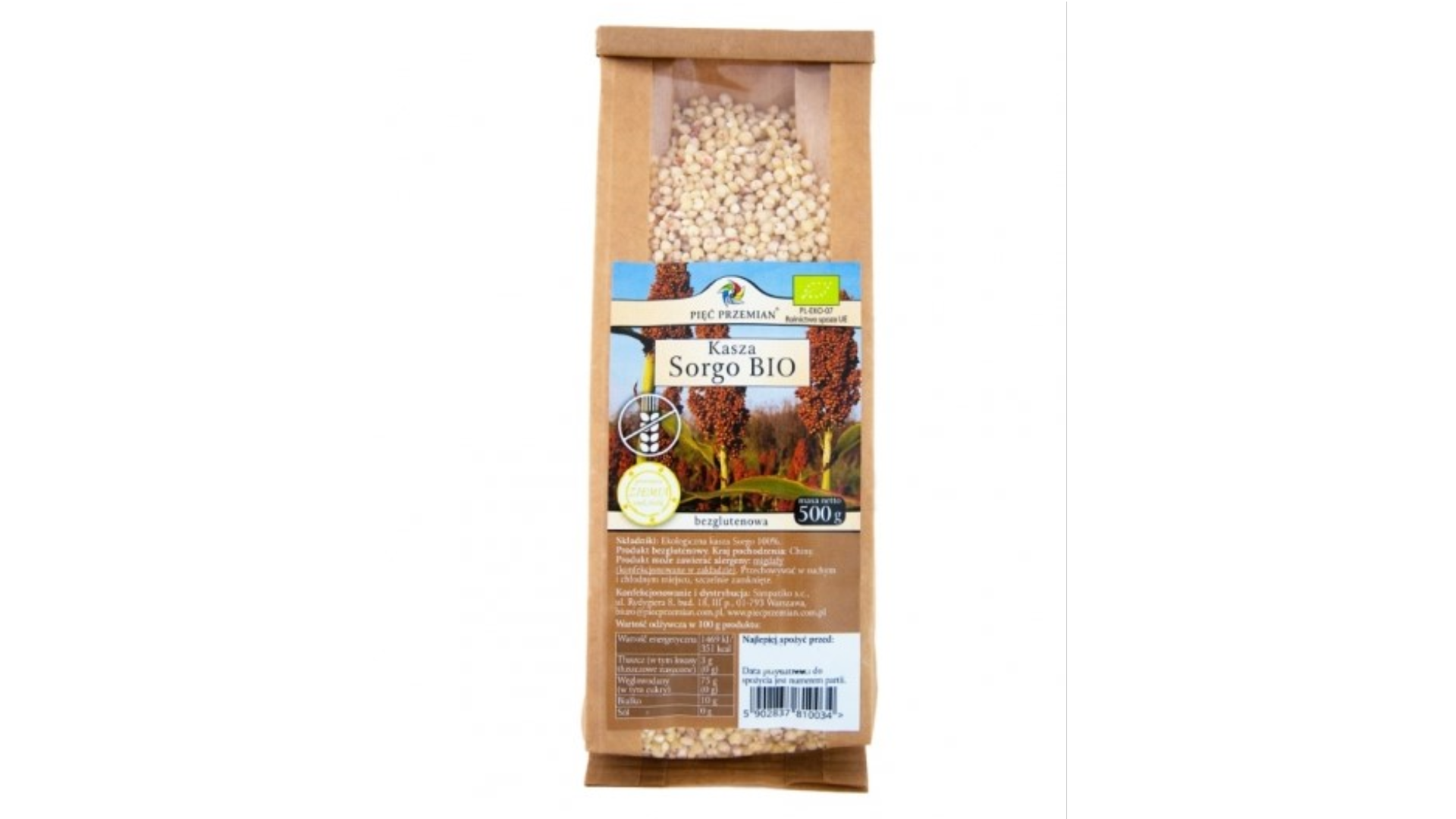 Ekologiškos sorgų kruopos, 500g