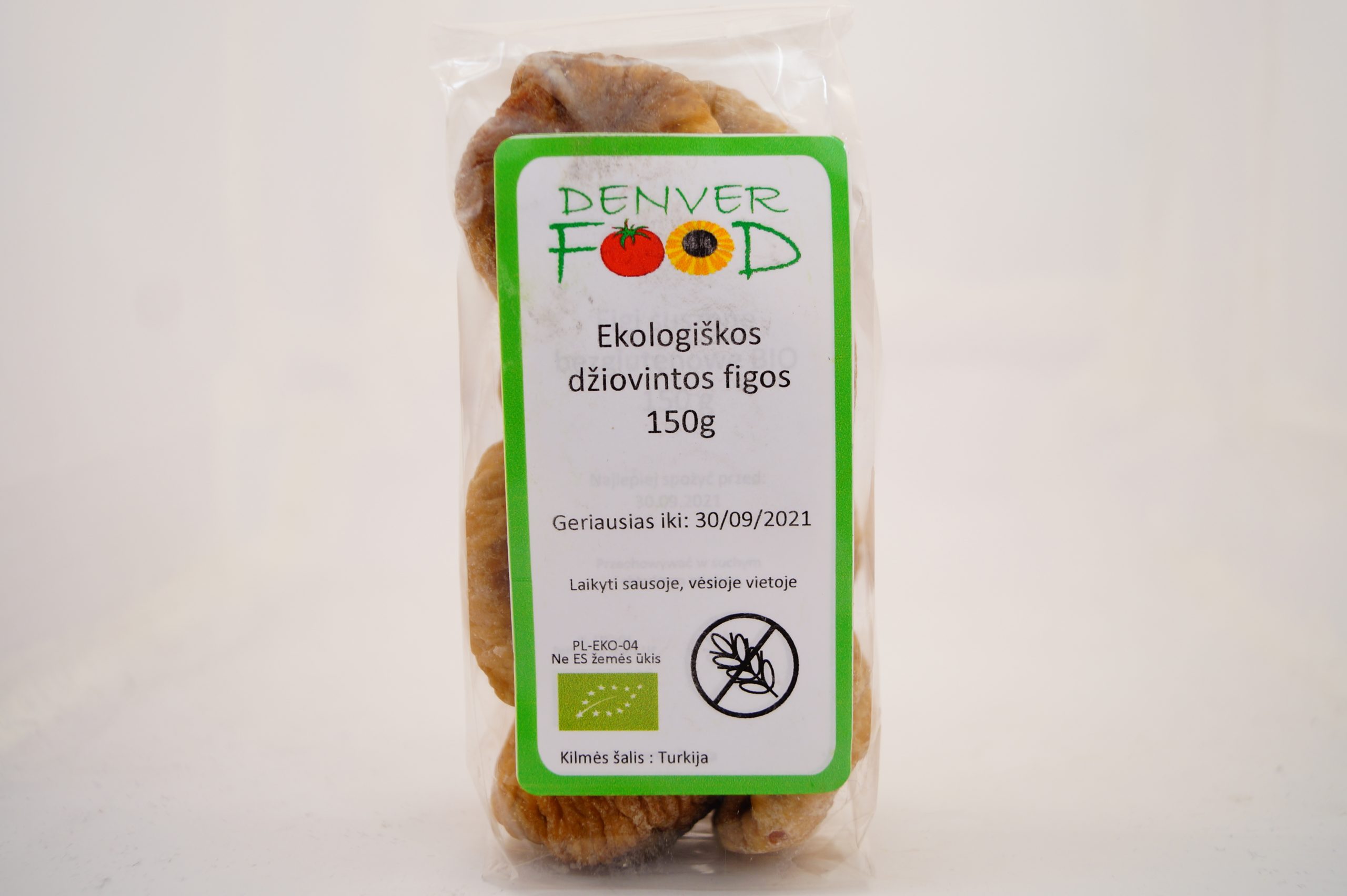 Ekologiškos džiovintos figos DENVER FOOD , 150 g