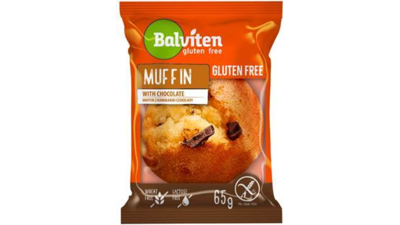 Keksiukas su šokolado gabalėliais BALVITEN, 65g