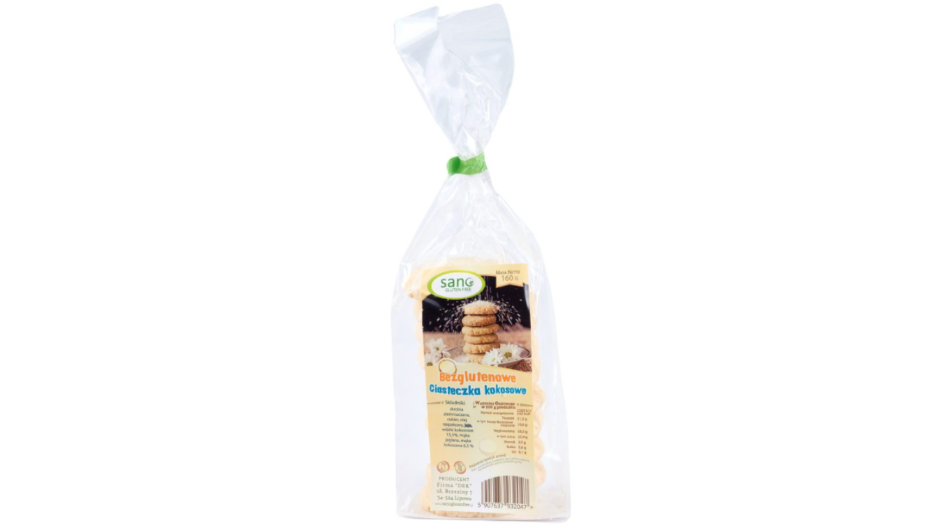 Kokosiniai sausainiai SANO, 160g
