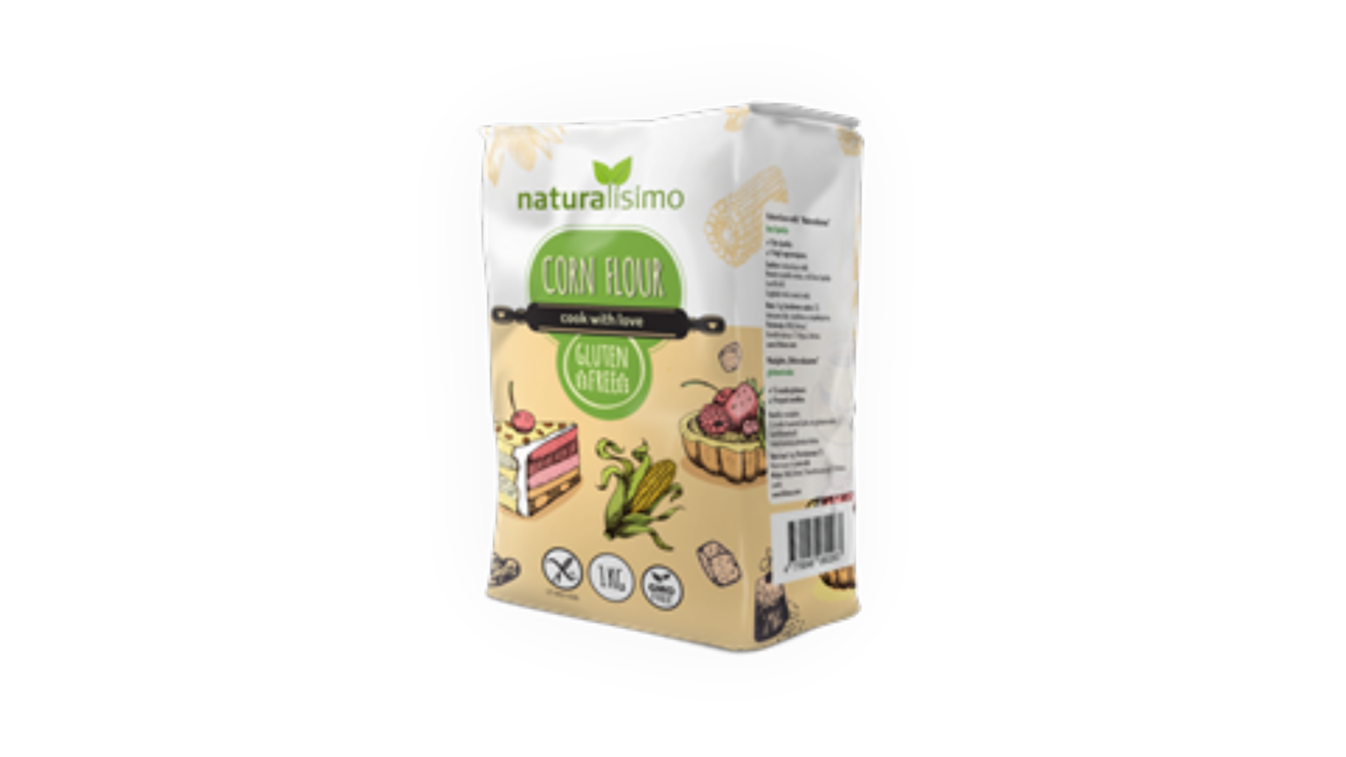 Kukurūzų miltai Naturalisimo, 1kg