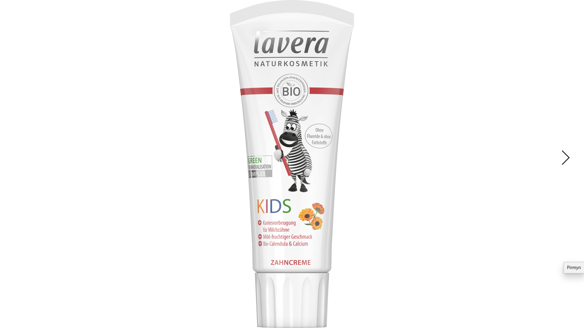 Ekologiška dantų pasta vaikams LAVERA, 75 ml