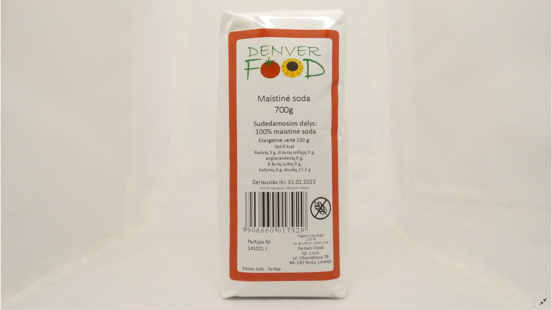 Maistinė soda DENVER FOOD, 700g