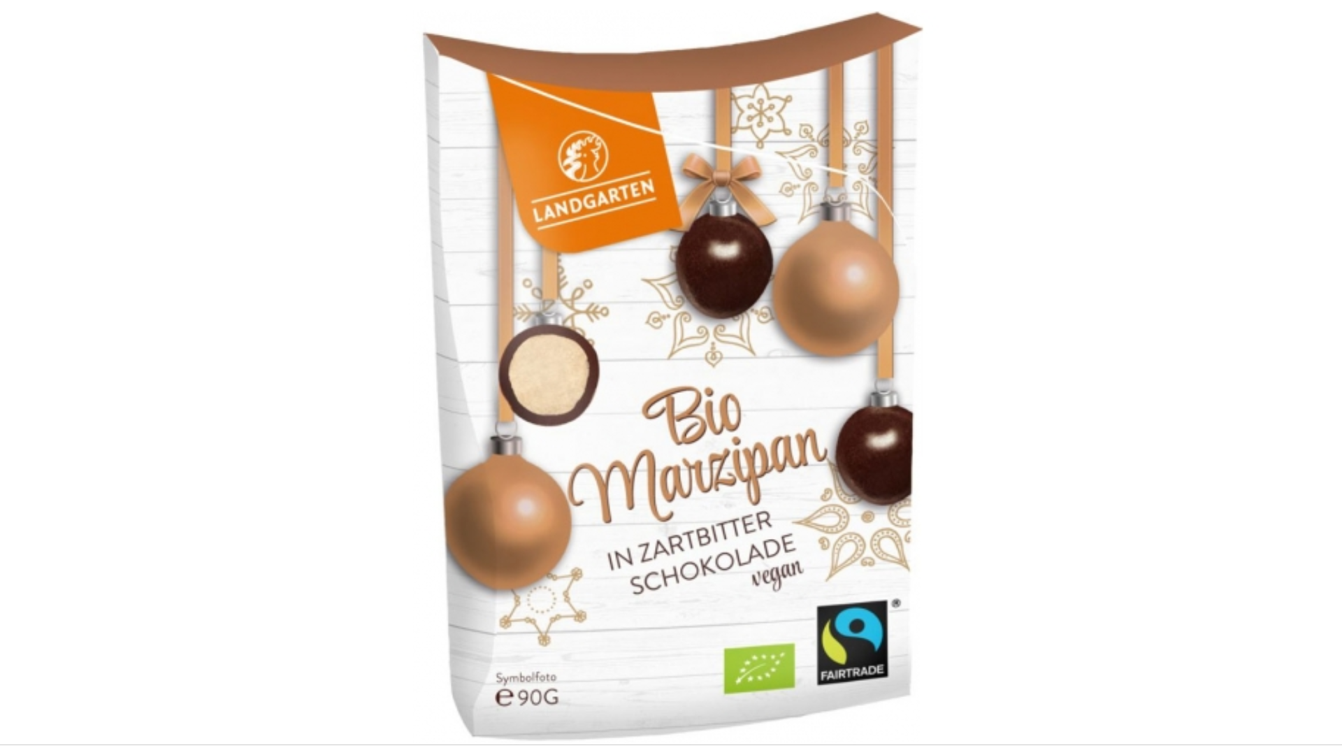 Ekologiškas marcipanas juodajame šokolade, 90g