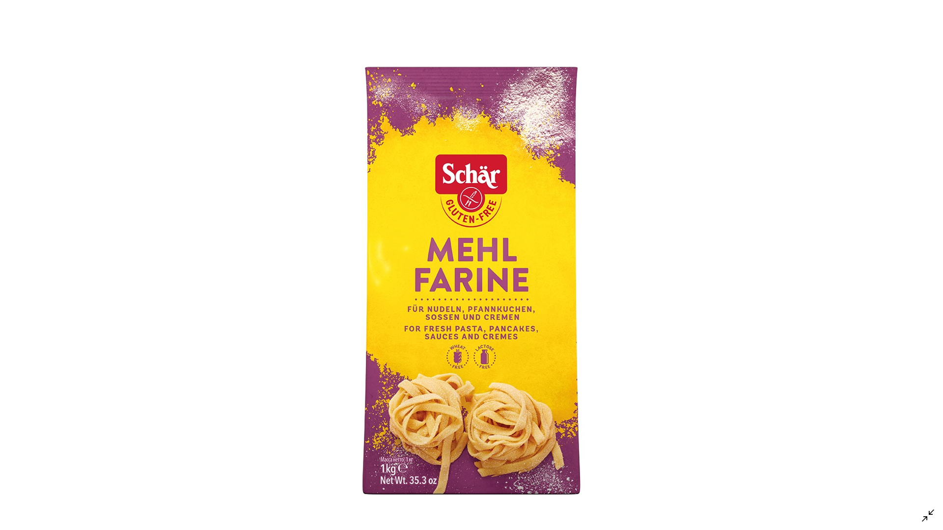 Universalus miltų mišinys blynams, lietiniams, makaronams Mehl Farine SCHAR, 1kg