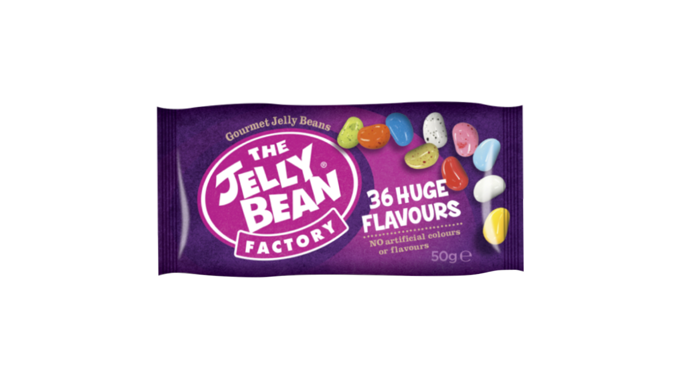 Saldainiai JELLY BEANS be želatinos, 50g