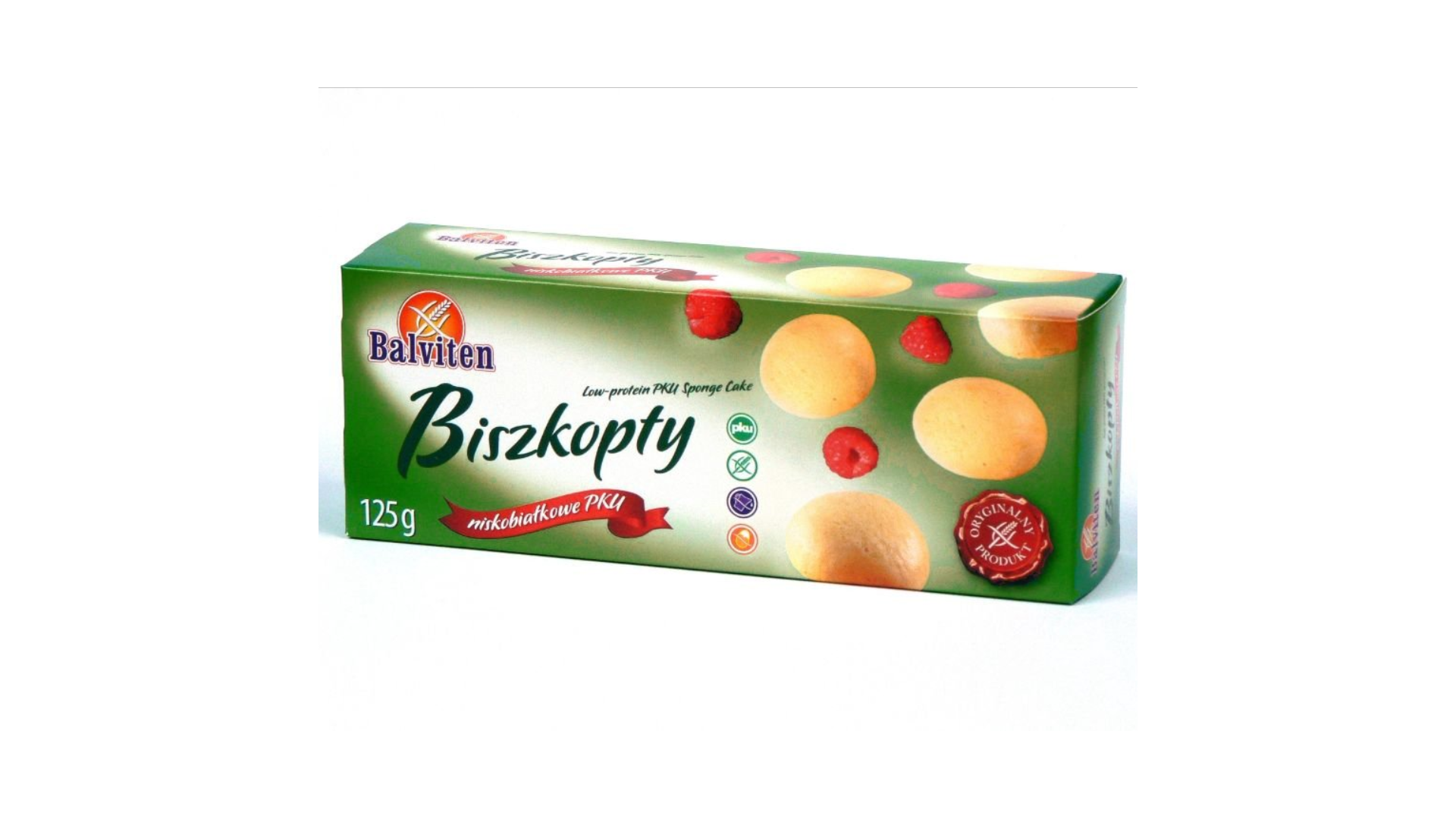 Biskvitiniai sausainiai BALVITEN PKU, 125g