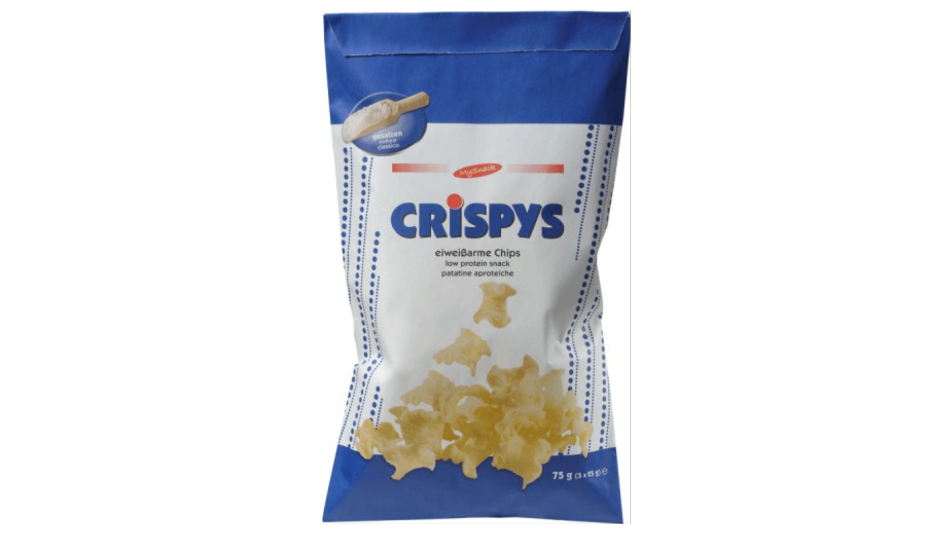 Traškučiai su druska METAX PKU, (3 x 25 g)