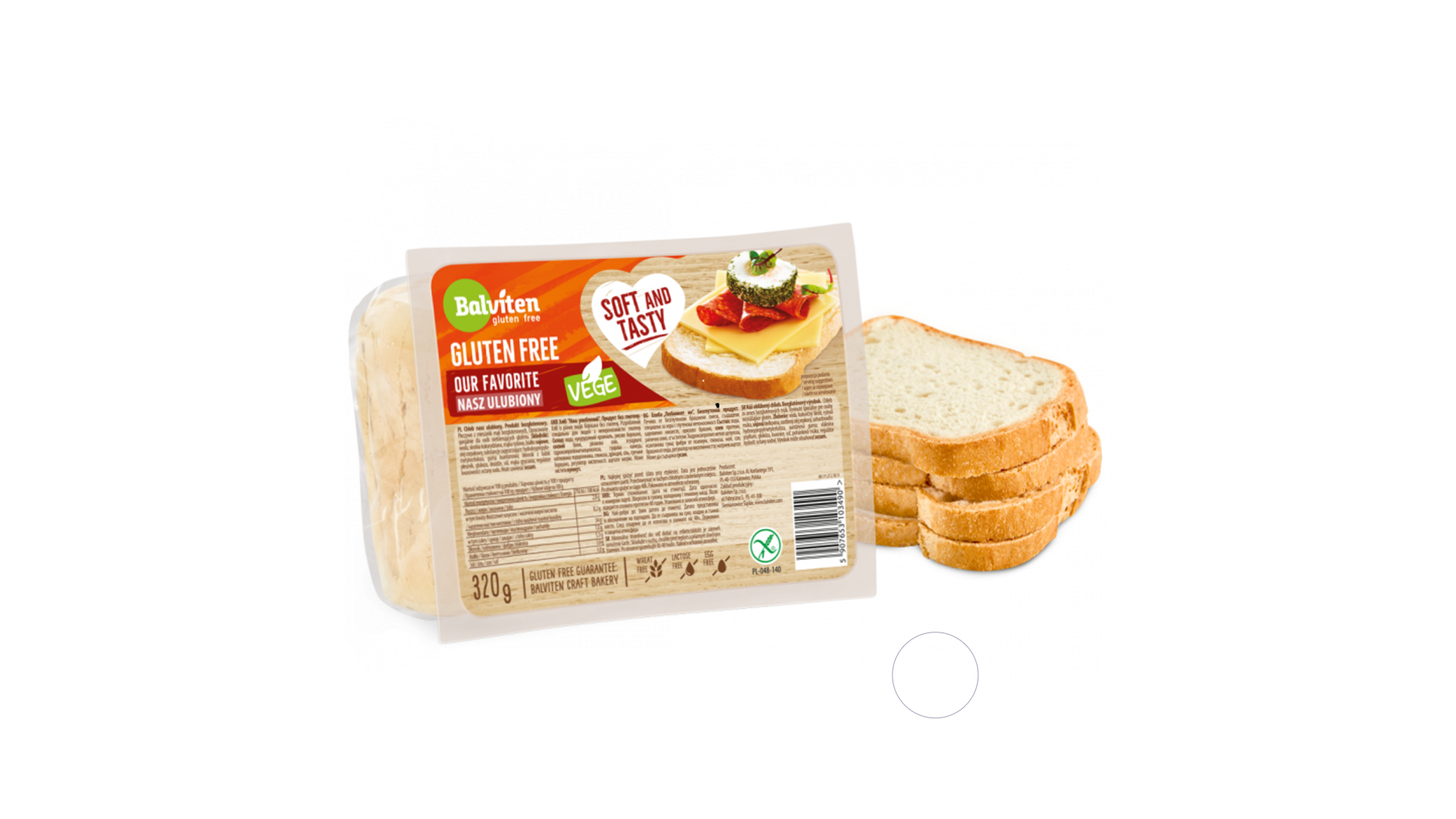Šviesi duona BALVITEN, 320g