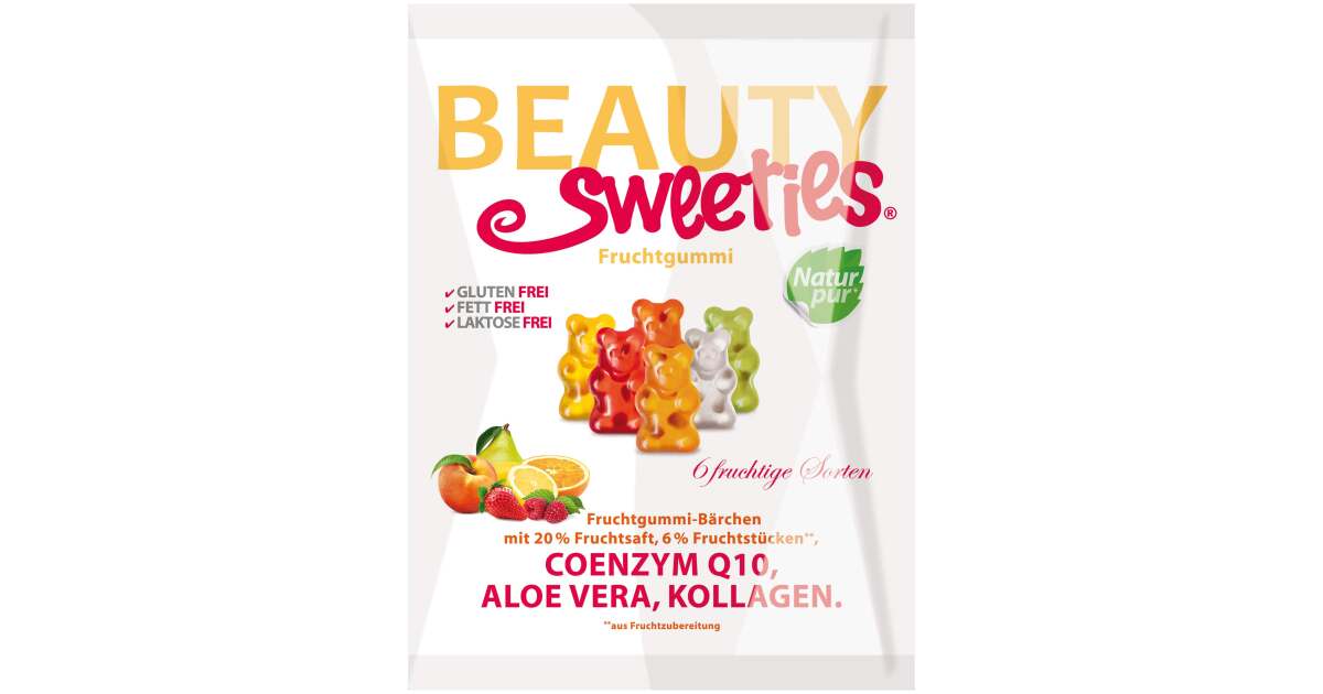 Beauty Sweeties guminukai su maisto papildais "Meškučiai“, 125g