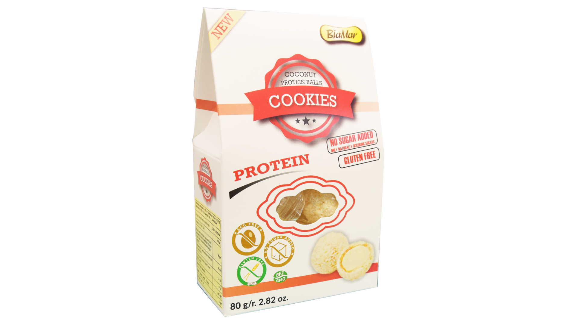 Kokosiniai burbuliukai be pridėtinio cukraus BiaMar, 80g