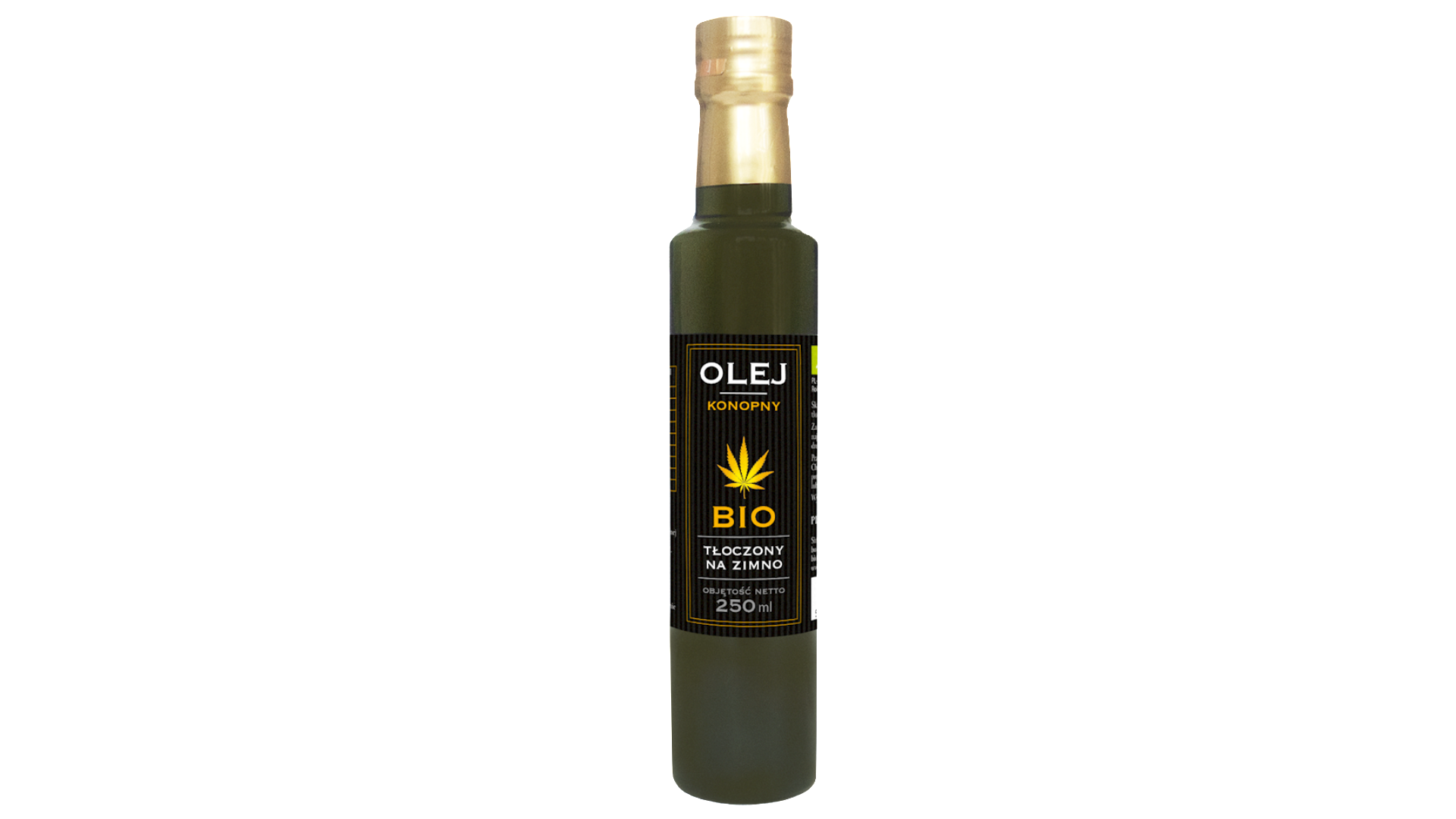 Ekologiškas šalto spaudimo kanapių sėklų aliejus, 250ml